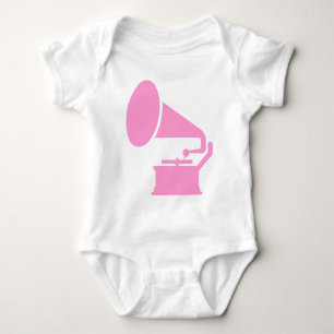 Body Para Bebê Fonógrafo - Rosa