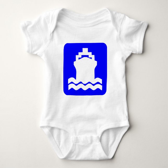 Body Para Bebê Forma de Entrega - Azul (Frente)