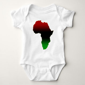 Body Para Bebê Forma vermelha, preta e verde de África