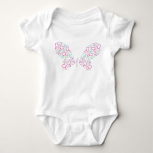 Body Para Bebê Formas de borboleta