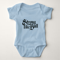 Forte Como Touro Bebê Roupa