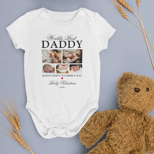 Body Para Bebê Foto do melhor Pai do mundo, Dia de os pais 1