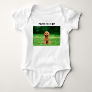 Body Para Bebê Foto engraçada protegida por animal de estimação