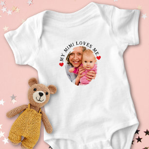 Body Para Bebê Foto personalizada Avó Neto Meu Mimi Me Ama 