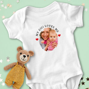 Body Para Bebê Foto Personalizada Meu Gigi Me Ama Neto