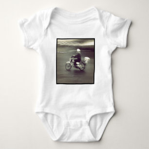 Body Para Bebê Foto Quadrada - Moto Rápida