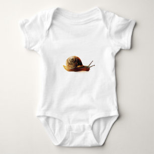Body Para Bebê Fotografia da Natureza de Caracol de Jardim