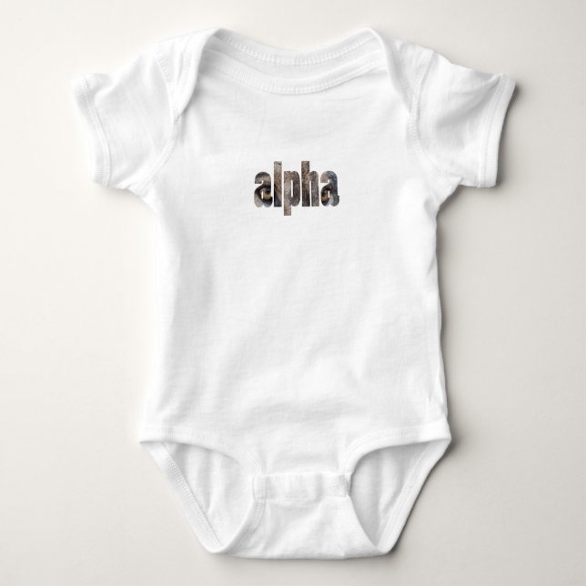 Body Para Bebê Fotografia Wolf Willife Nature Alpha Typografia (Frente)