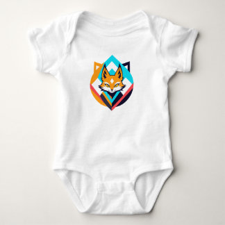 Body Para Bebê Fox Art minimalista