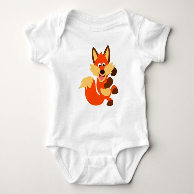 Body Para Bebê Fox Baby Bodycase, um desenho animado (Frente)