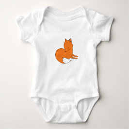 Body Para Bebê Fox Baby Jersey Bodyfato, Branco