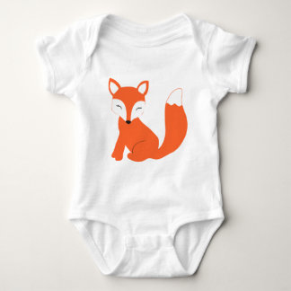 Body Para Bebê Fox bonito do bebê da floresta