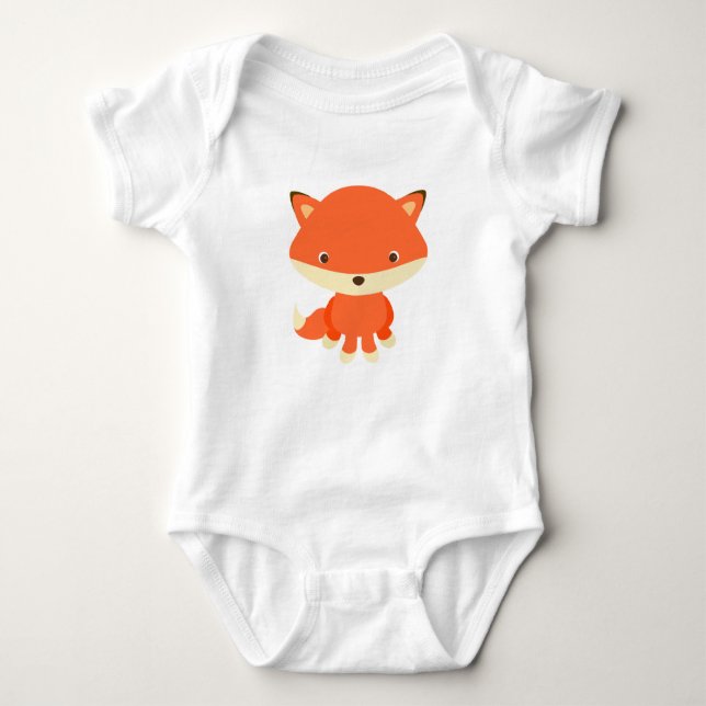 Body Para Bebê Fox Cutesy do bebê - bodysuit do bebê (Frente)