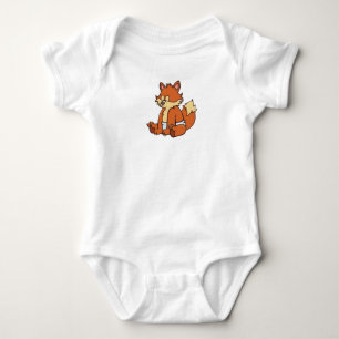 Body Para Bebê Fox para Bebês Personalizável