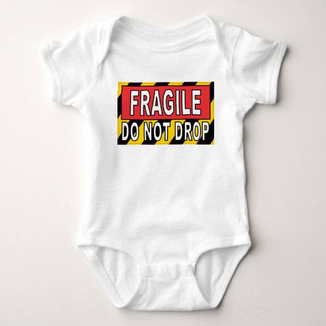 Body Para Bebê Frágil - Não Deixar Cair (Frente)