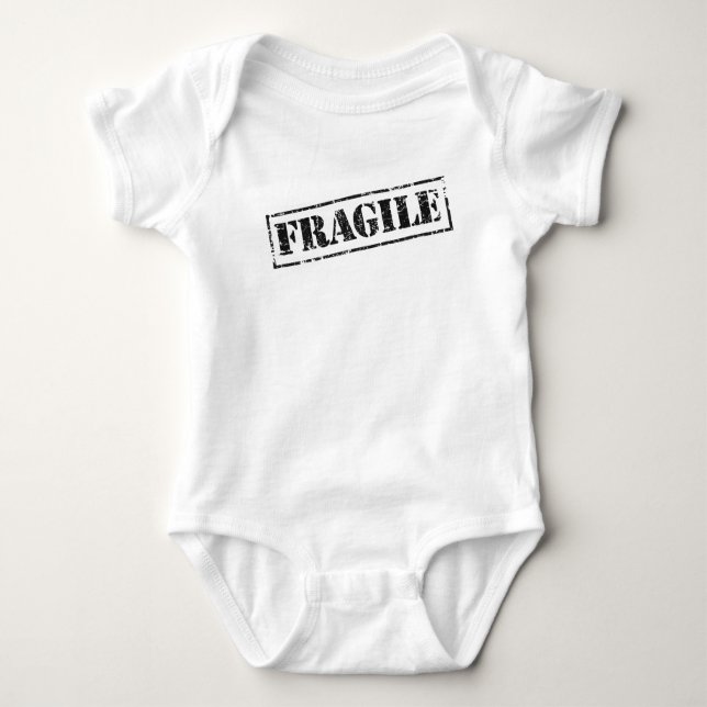 Body Para Bebê Fragile Vintage (Frente)