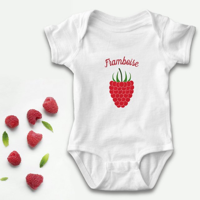 Body Para Bebê Framboesa (Raspberry Baby Bodysuit)