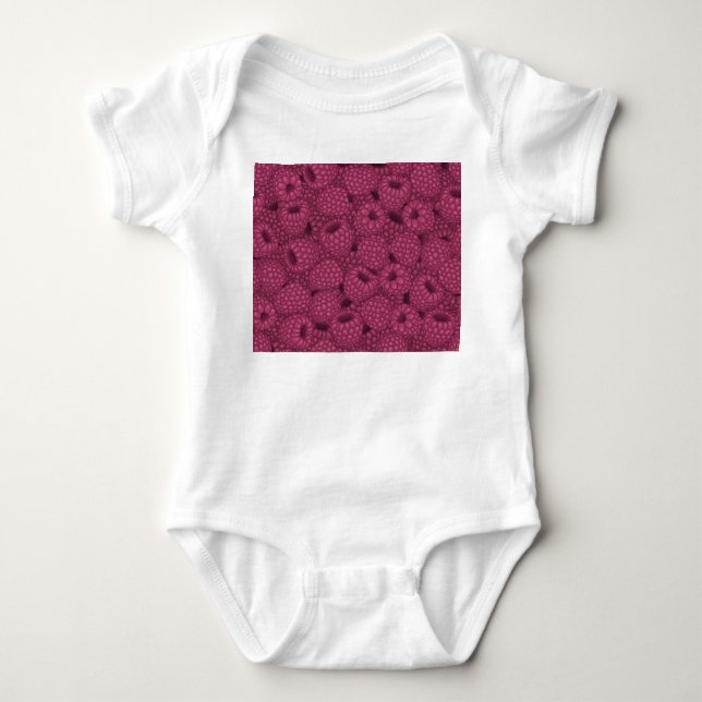 Body Para Bebê Framboesa Vintage: Doce Design. (Frente)