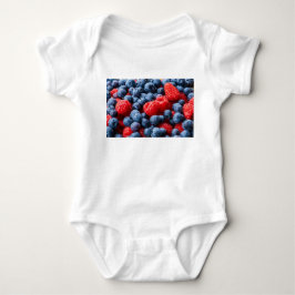 Body Para Bebê Framboesas e amoras-vivas