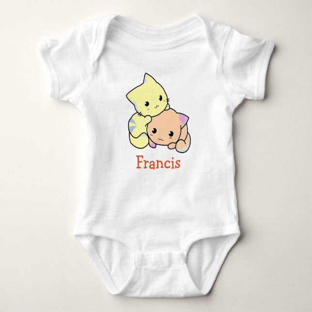 Body Para Bebê FRANCIS baby boy name roupa engraçada (Frente)