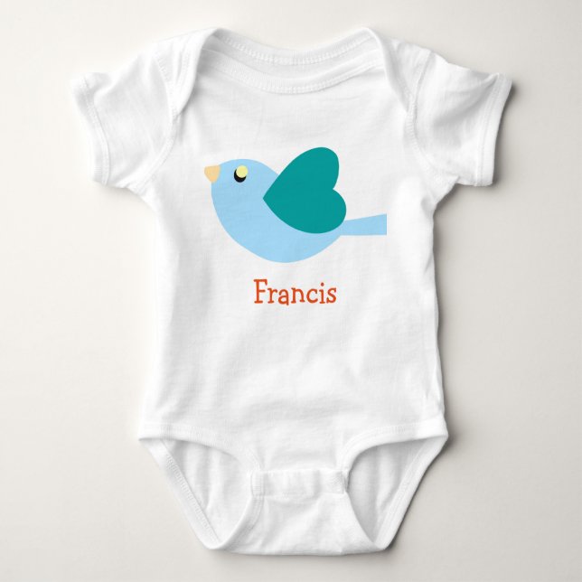 Body Para Bebê FRANCIS baby boy name roupa engraçada (Frente)