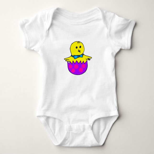 Body Para Bebê Frango de Páscoa (Frente)