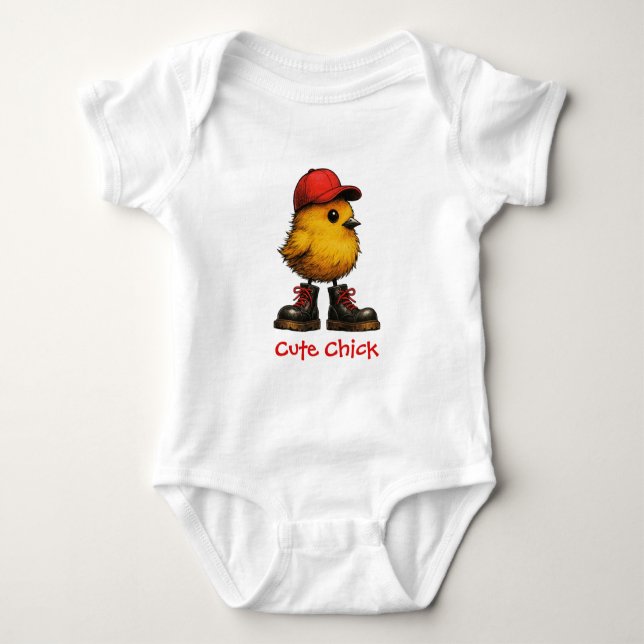 Body Para Bebê Frango Fofo (Frente)
