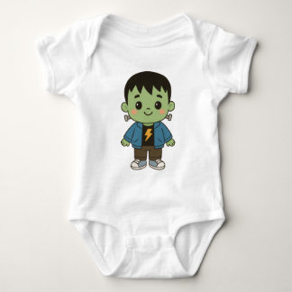 Body Para Bebê Frankie Sparks “Little Monster” Halloween Bodysuit