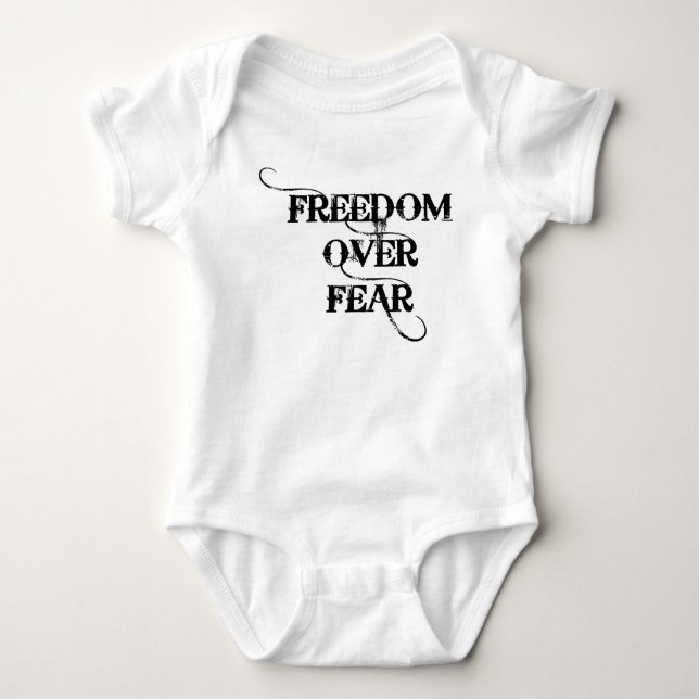 Body Para Bebê Freedom Over Fear (Frente)