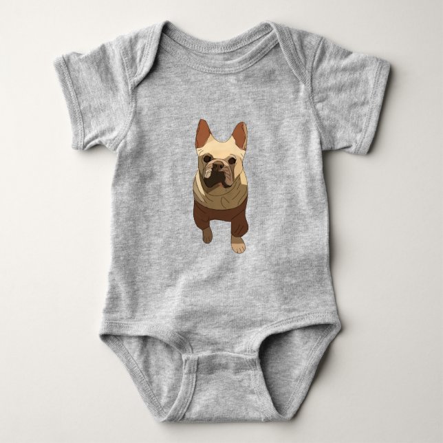 Body Para Bebê French Bulldog (Frente)
