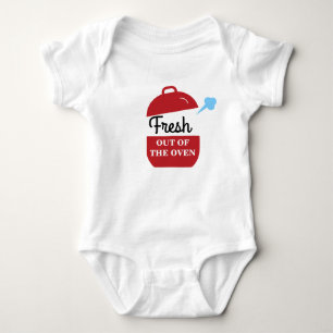 Body Para Bebê Fresco para fora o Bodysuit do bebê do forno