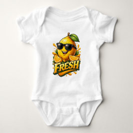 Body Para Bebê Fresh Lemon Summer Vibes Cute Citrus Character 