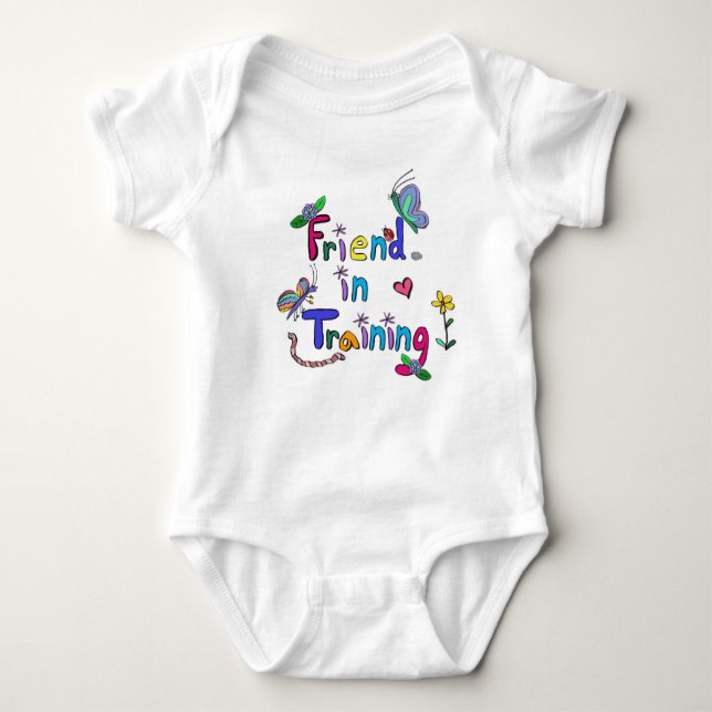 Body Para Bebê "Friend in Training" Vivid Colors (Frente)