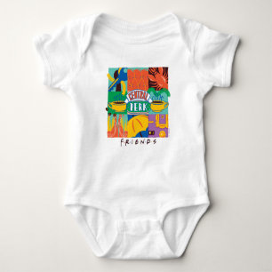 Body Para Bebê FRIENDS™ Central Perk Gráfico Vibrante