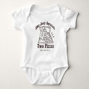 Body Para Bebê FRIENDS™ Citação de Pizza do Joey