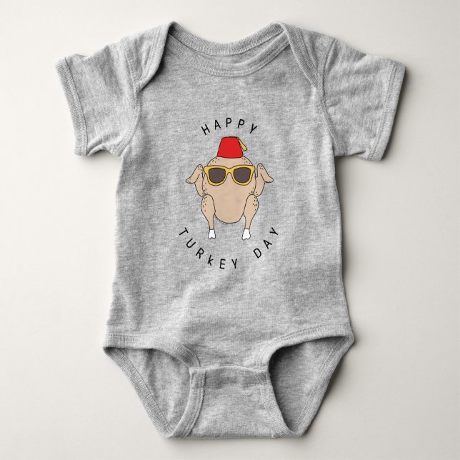Body Para Bebê FRIENDS™ | Happy Turkey Day (Frente)