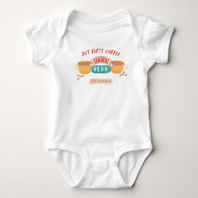 Body Para Bebê FRIENDS™ | Mas Primeiro Café - Central Perk (Frente)