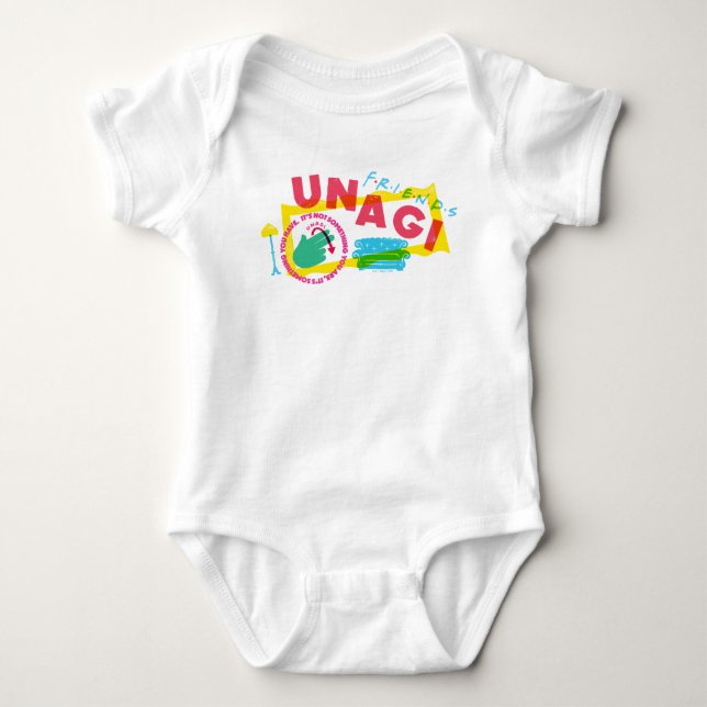 Body Para Bebê FRIENDS™ Unagi (Frente)