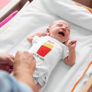 Body Para Bebê Fries Cartoon