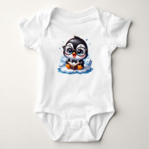 Body Para Bebê "frigideiras para crianças, bicho de aquarela engr