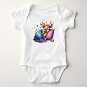 Body Para Bebê "frigideiras para crianças, bicho de aquarela engr