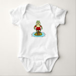 Body Para Bebê Frog at Swimming with Swim ring<br><div class="desc">This design is the perfect gift for a birthday,  Christmas and other celebrations. It is suitable for women,  men and kids.</div>