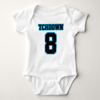 Body Para Bebê Front WHITE BLACK BLUE BodyPROCESSO Jersey