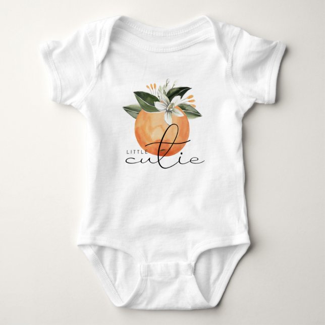 Body Para Bebê Fruta de Cutie de Tangerina de Citros (Frente)