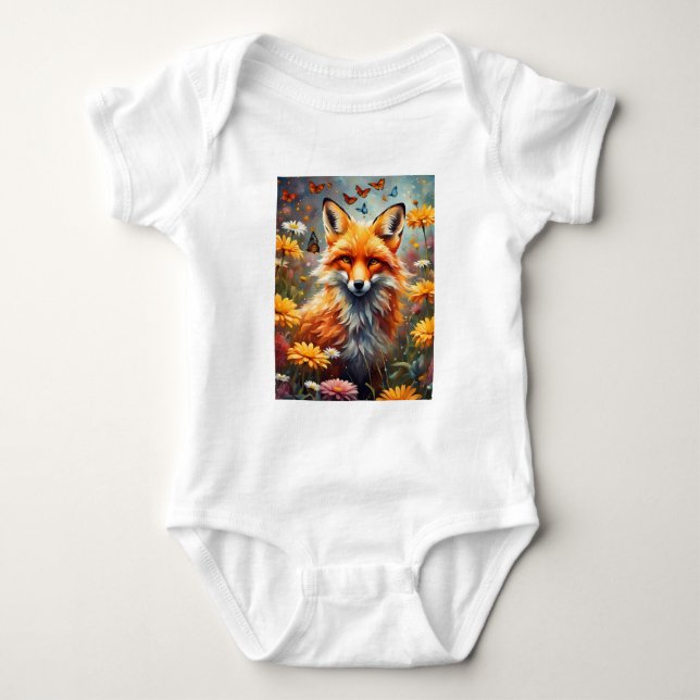 Body Para Bebê Fuchs auf der Wiese (Frente)