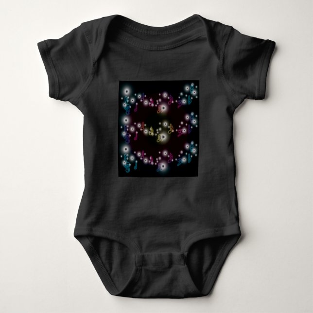 Body Para Bebê Fulgor da música (Frente)