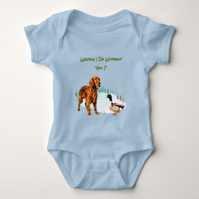 Body Para Bebê Fun Dog Duck Besties Animals  (Frente)