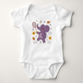 Body Para Bebê Fun playing baby elephant