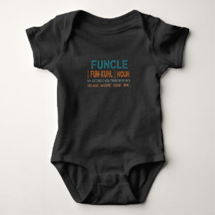 Body Para Bebê Funcle Engraçado Tio Definição, Incrível Herói da