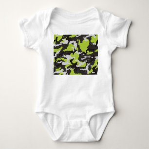 Body Para Bebê Fundo da Vintage da Camouflage Grunge